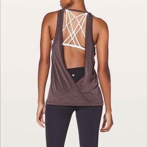 Lululemon tied to it tank